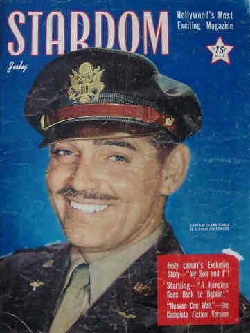 STARDOM (40s) magazine side cover July 1943