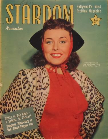 STARDOM (40s) magazine side cover November 1943