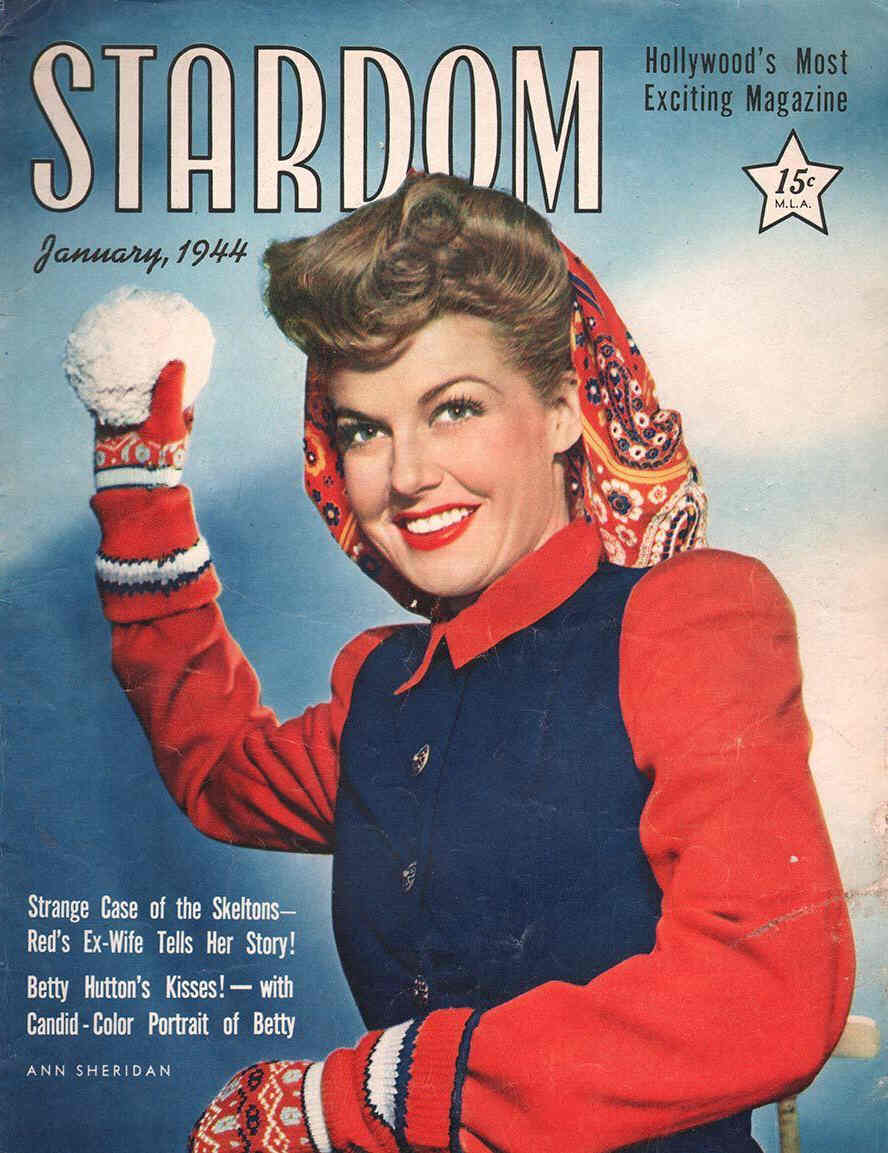 STARDOM (40s) magazine side cover January 1944