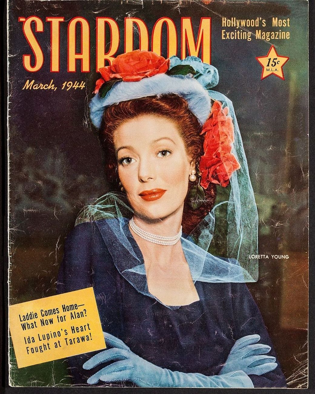 STARDOM (40s) magazine side cover March 1944