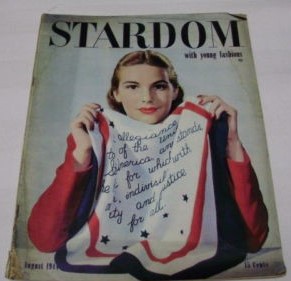 STARDOM (40s) magazine side cover August 1944