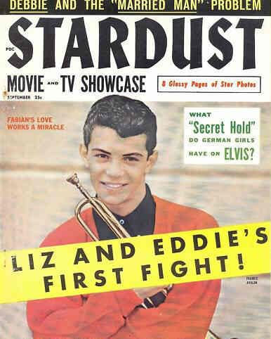 STARDUST (USA) magazine side cover Issue 1 September 1959