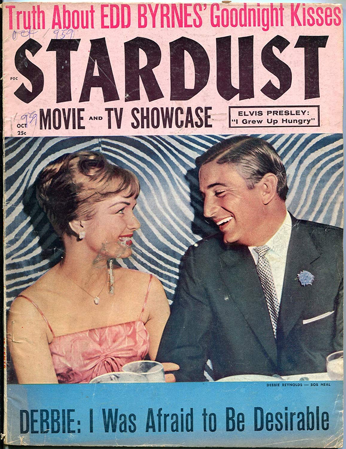 STARDUST (USA) magazine side cover Issue 2 October 1959