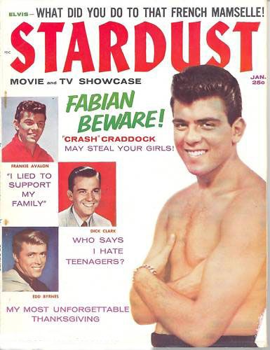 STARDUST (USA) magazine side cover Issue 5 January 1960