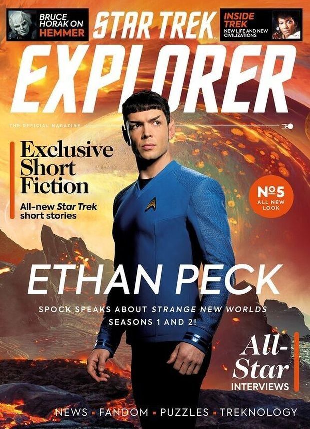 STAR TREK EXPLORER UK magazine side cover Issue 5  January 2023
