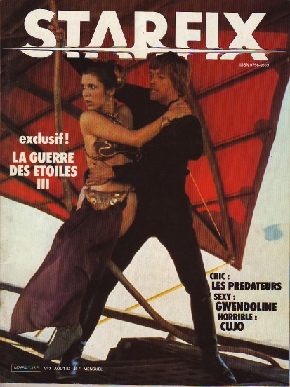 STARFIX magazine side cover Issue 7 August/September 1983