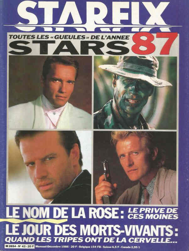 STARFIX magazine side cover Issue 43 December 1986