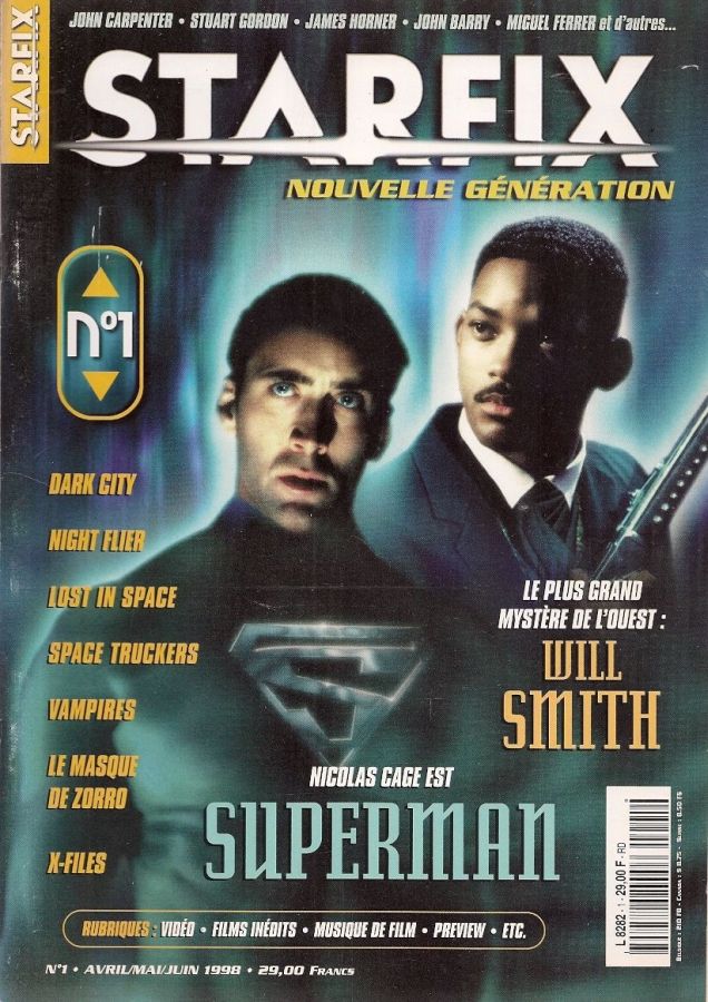 STARFIX NOUVELLE GENERATION magazine side cover Issue 1  April/June 1998