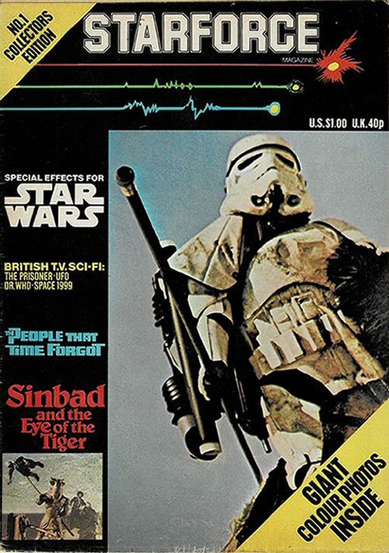 STARFORCE (UK) magazine side cover Issue 1  1977
