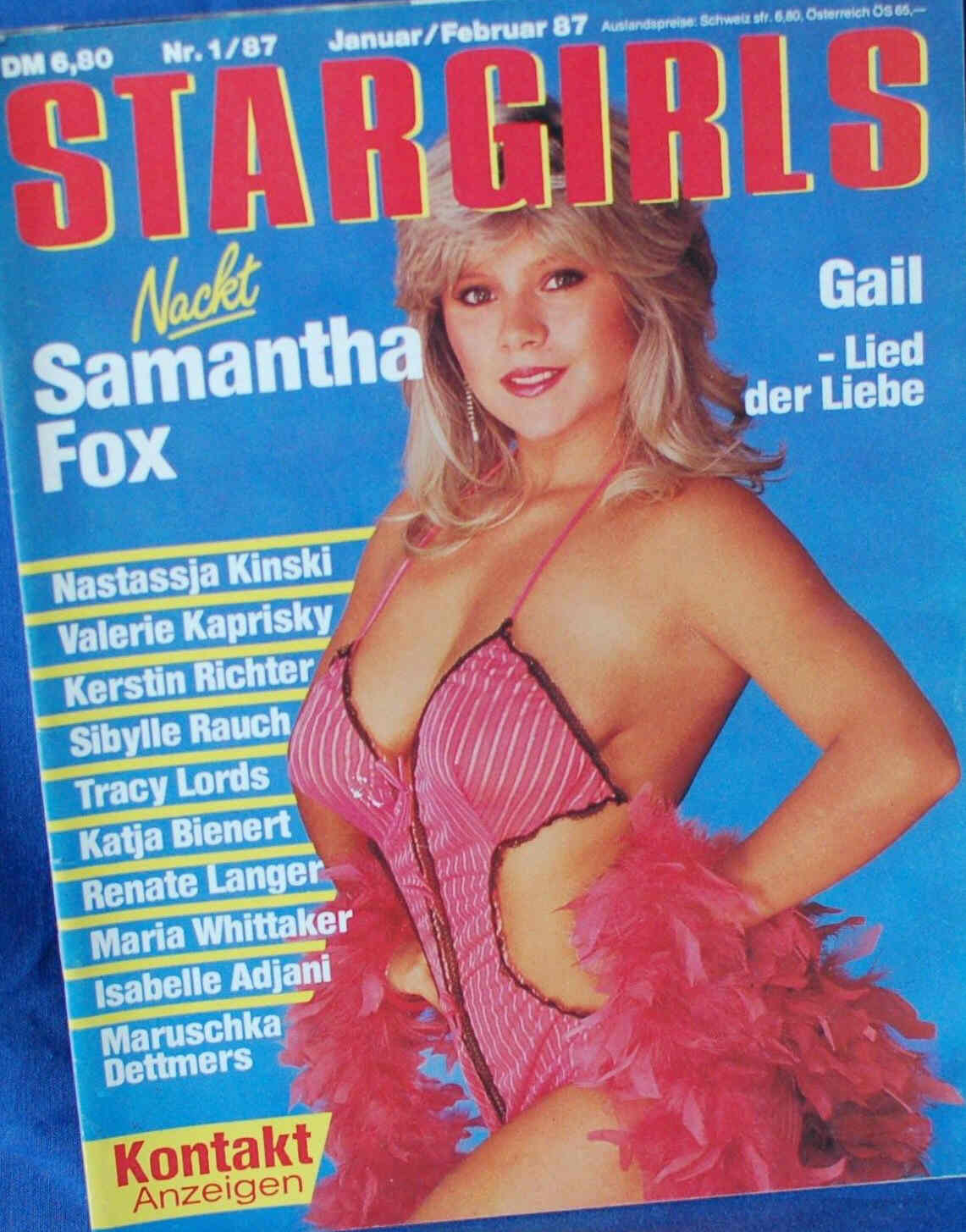 STARGIRLS magazine side cover Issue 1 January/February 1987
