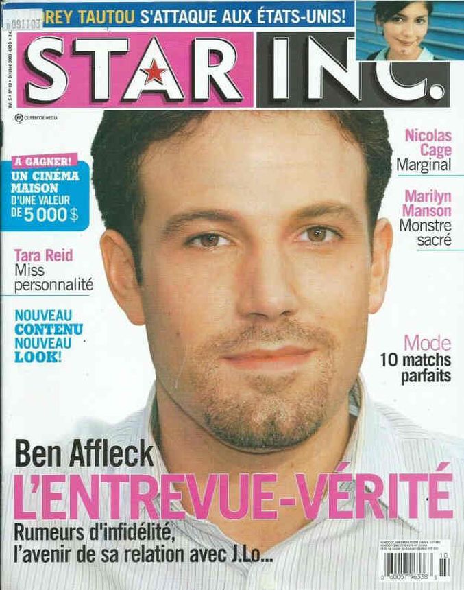 STAR INC. magazine side cover October 2003