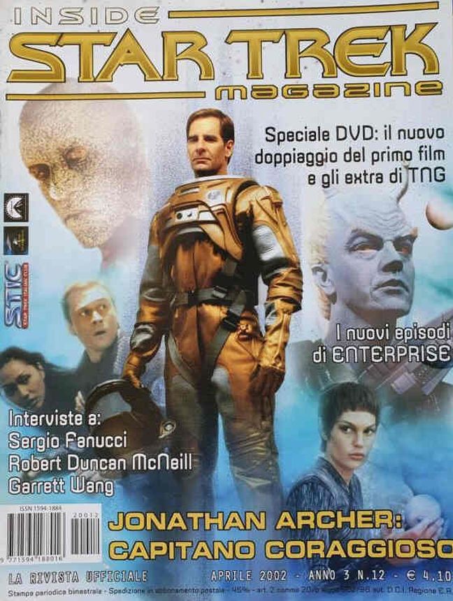 INSIDE STAR TREK magazine side cover Issue 99  April 2002