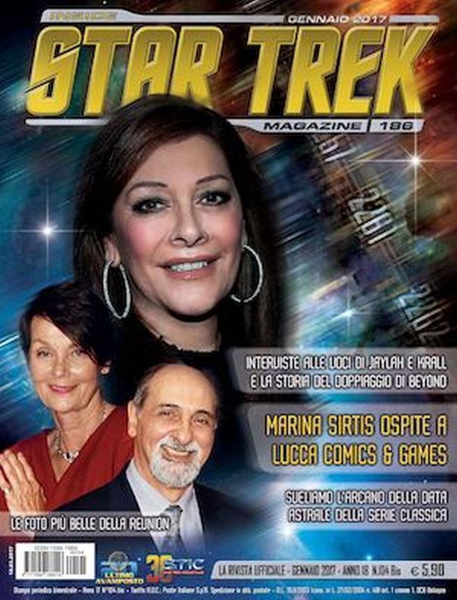 INSIDE STAR TREK magazine side cover Issue 186  January 2017