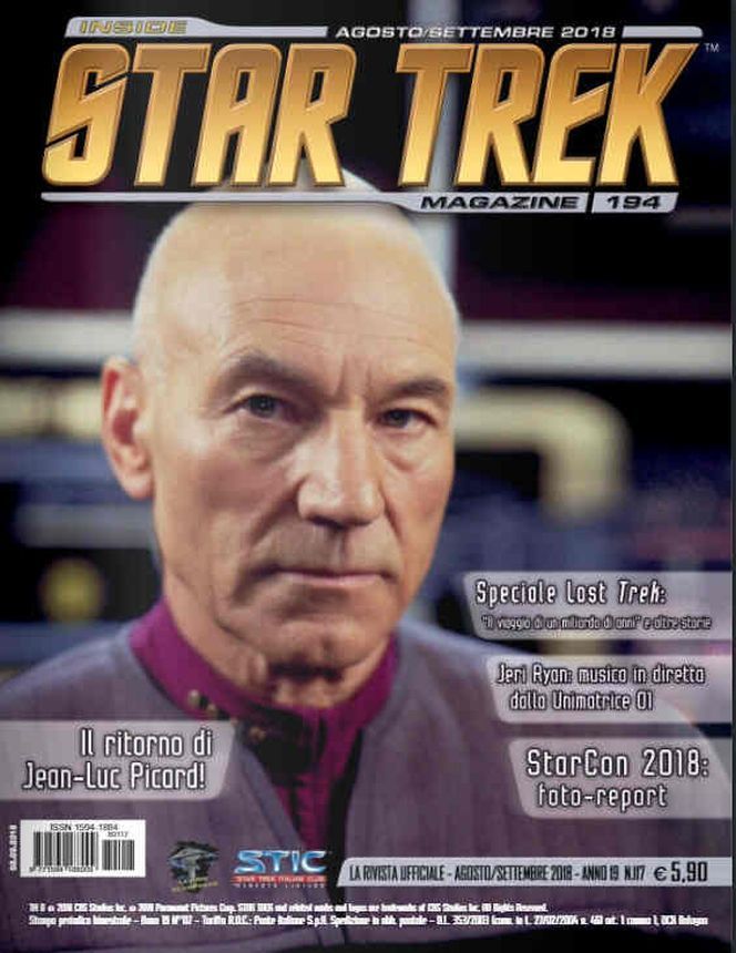 INSIDE STAR TREK magazine side cover Issue 194  August/September 2018