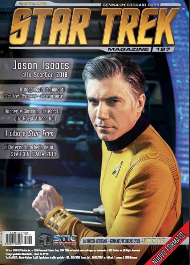 INSIDE STAR TREK magazine side cover Issue 197  January/February 2019