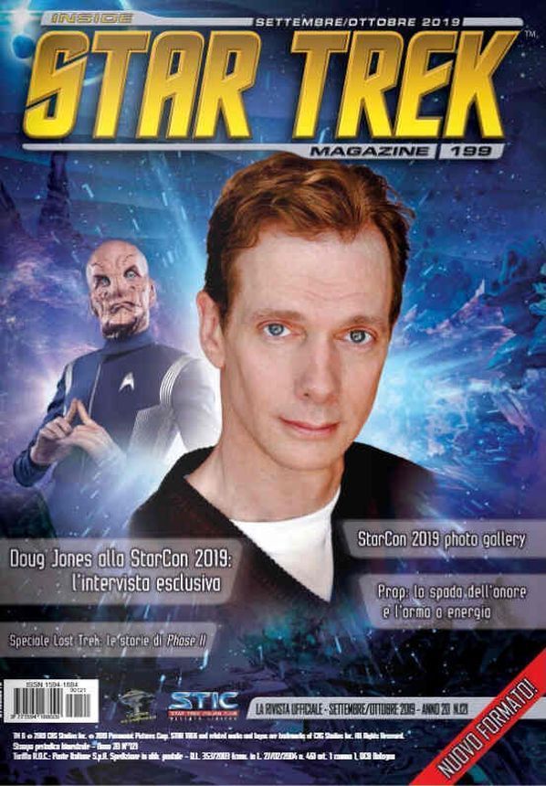 INSIDE STAR TREK magazine side cover Issue 199  September/October 2019