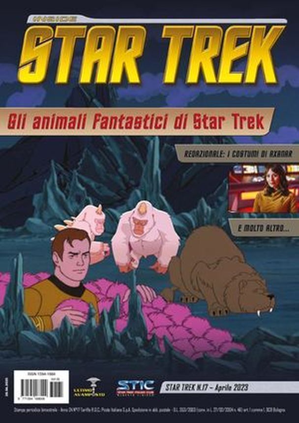 INSIDE STAR TREK magazine side cover Issue 216  April 2023