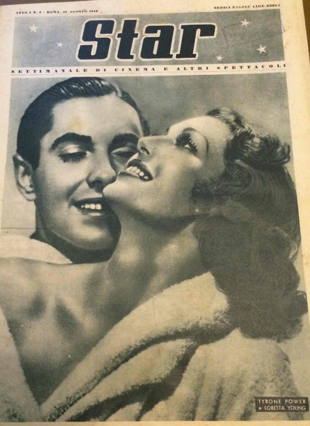 STAR (It 40s) magazine side cover Issue 3 26 August 1944