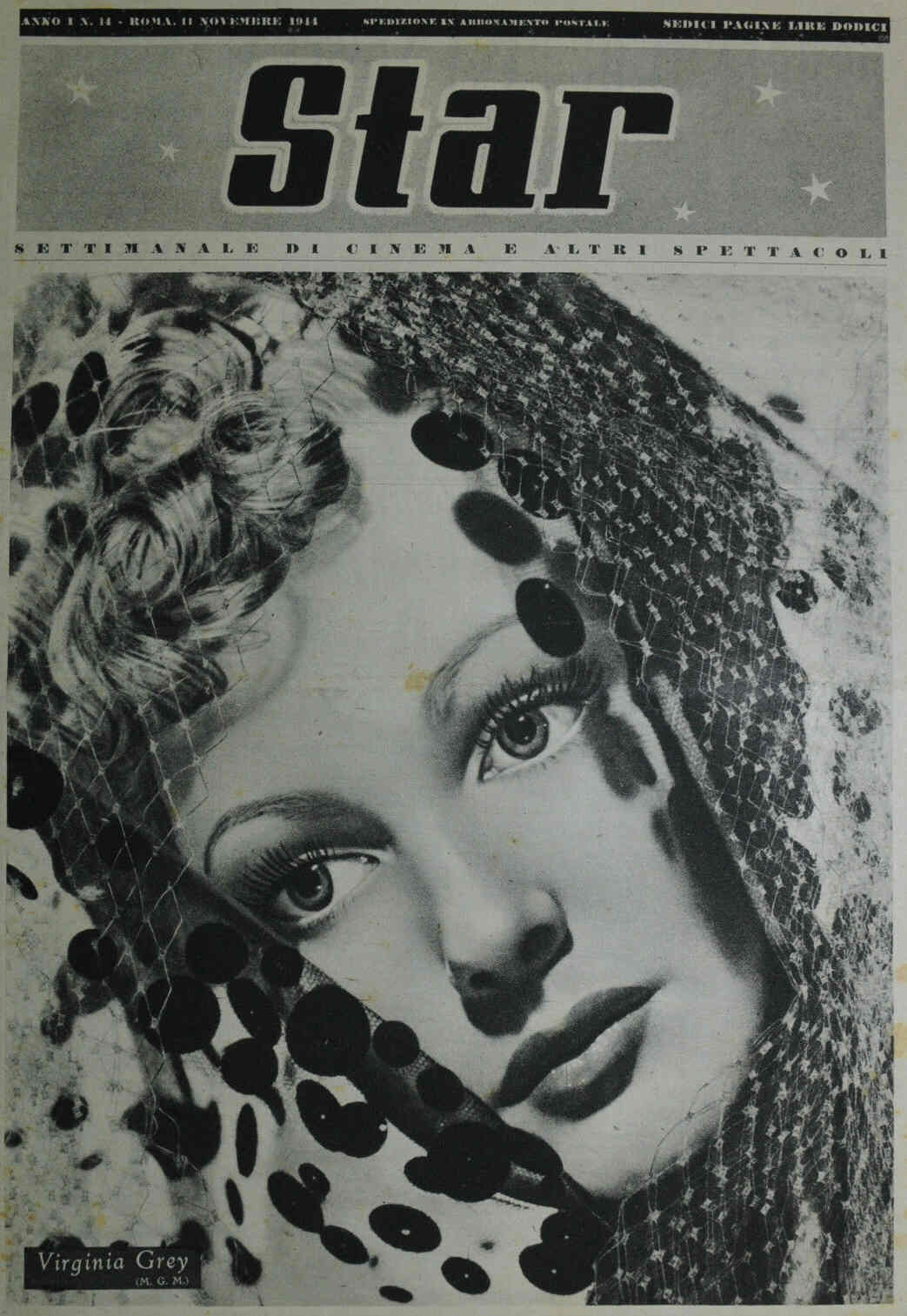 STAR (It 40s) magazine side cover Issue 14 11 November 1944