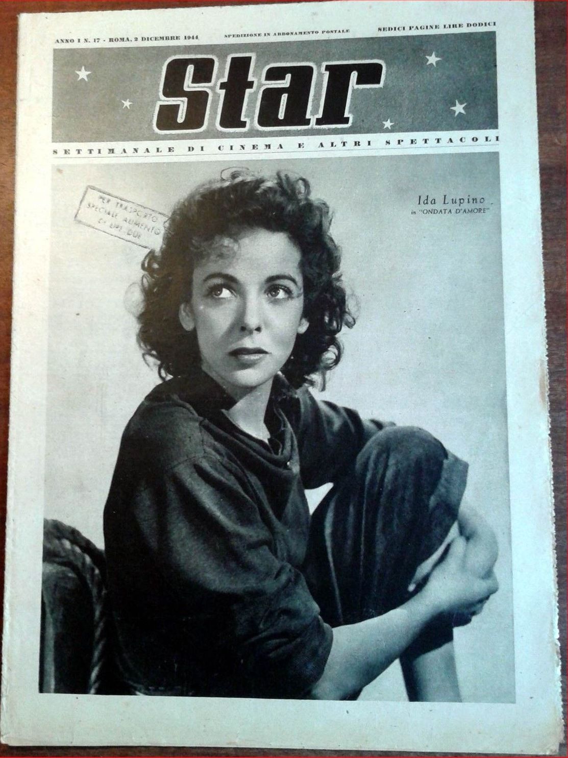 STAR (It 40s) magazine side cover Issue 17 2 December 1944