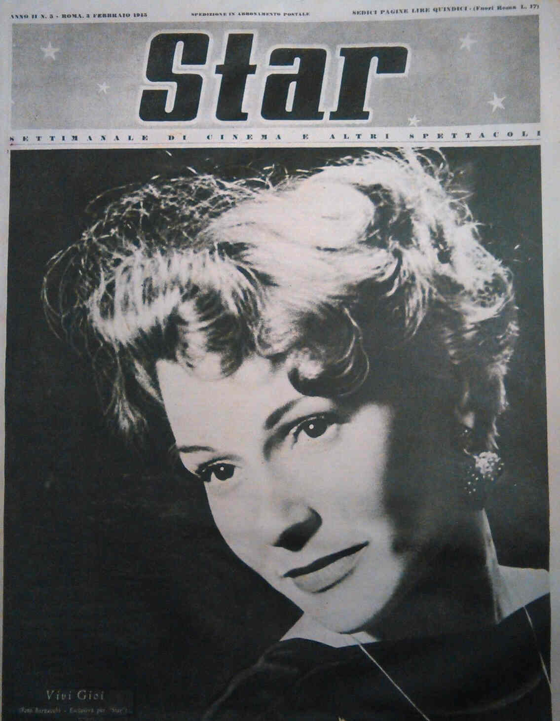 STAR (It 40s) magazine side cover Issue 5 3 February 1945