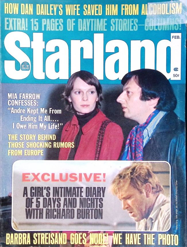 STARLAND (USA) magazine side cover  Vol 1 # 3 February 1971