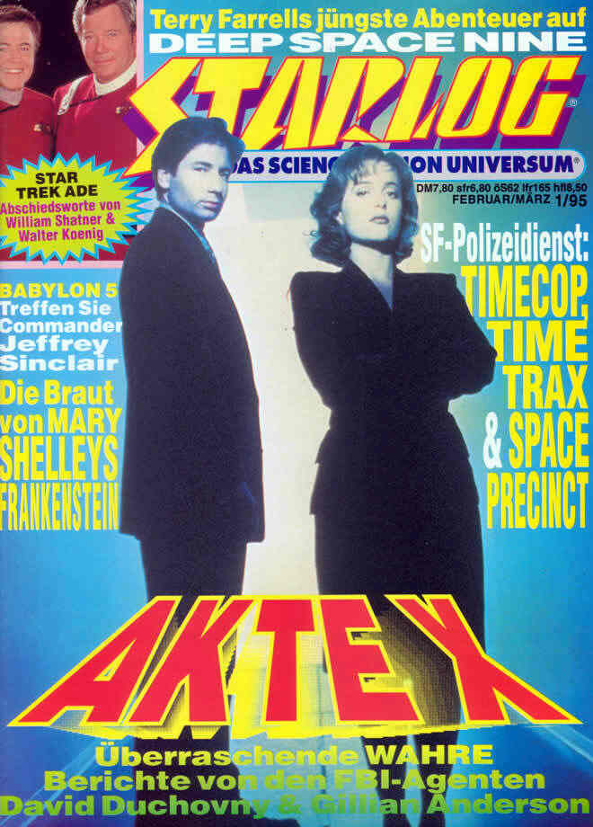 STARLOG (De) magazine side cover Issue 1 February/March 1995