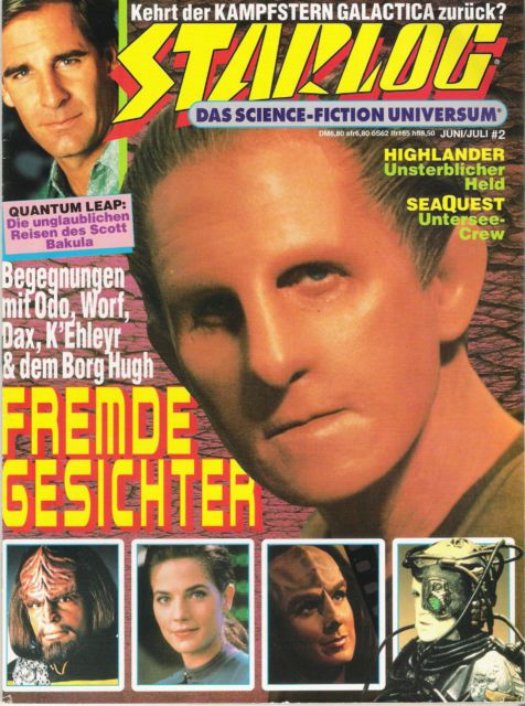STARLOG (De) magazine side cover Issue 2 June-July 1994