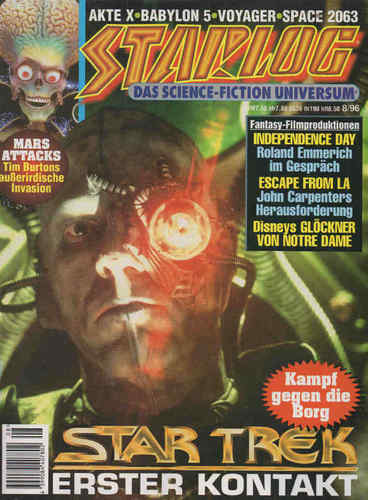 STARLOG (De) magazine side cover Issue 8  1996