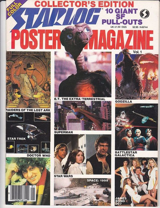 STARLOG POSTER magazine side cover Issue 1  1983
