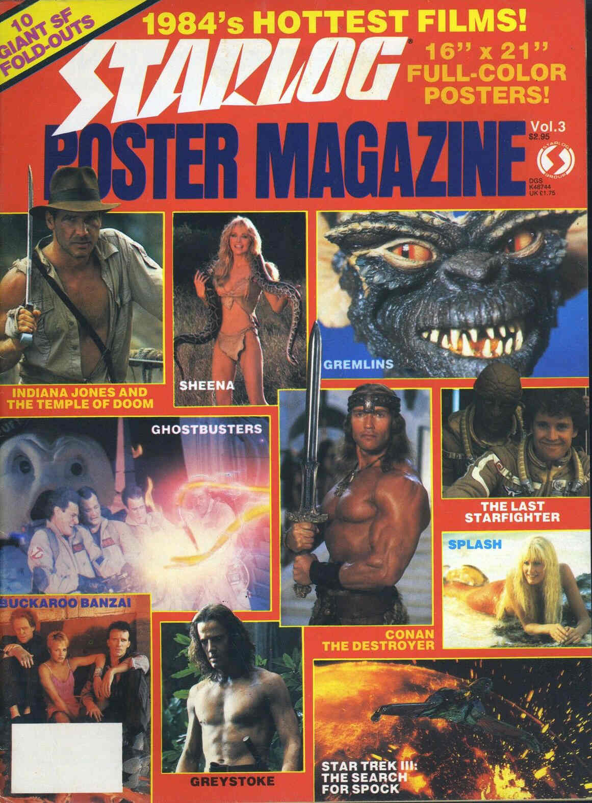 STARLOG POSTER magazine side cover Issue 3  1984