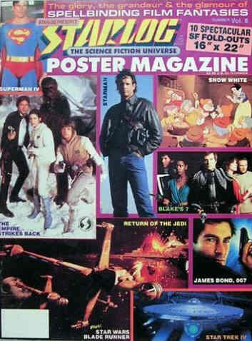 STARLOG POSTER magazine side cover Issue 8  1987