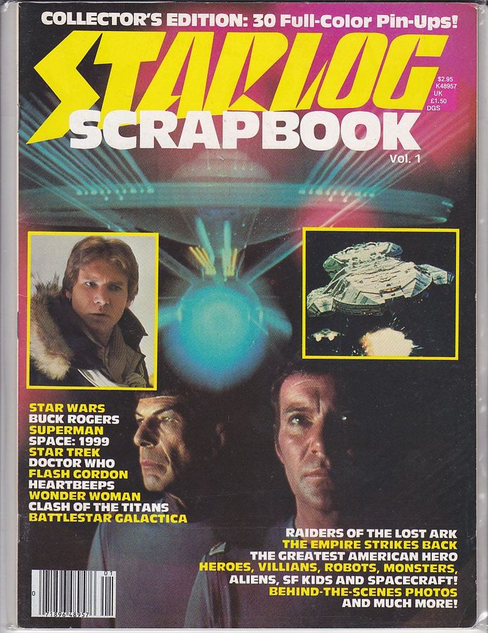 STARLOG SCRAPBOOK magazine side cover Issue 1  1982