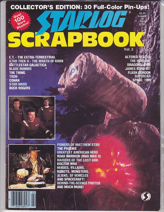 STARLOG SCRAPBOOK magazine side cover Issue 2  1983