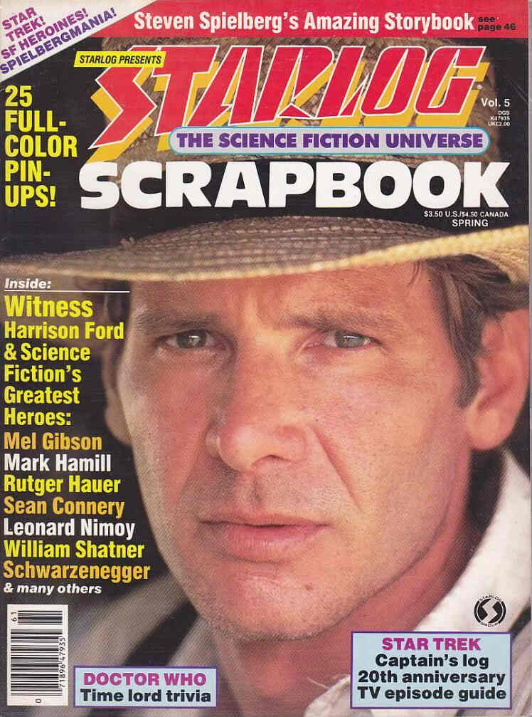 STARLOG SCRAPBOOK magazine side cover Issue 5  1986