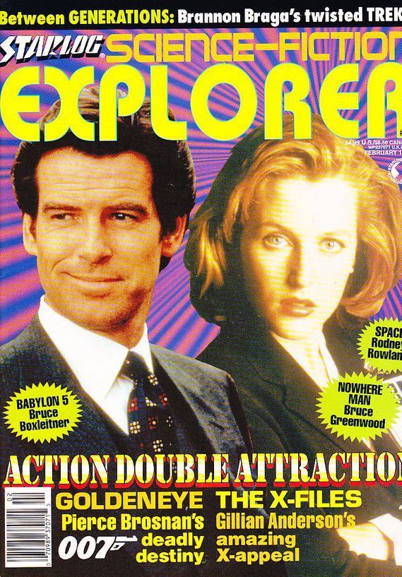 STARLOG SCIENCE FICTION EXPLORER magazine side cover Issue 11 February 1996