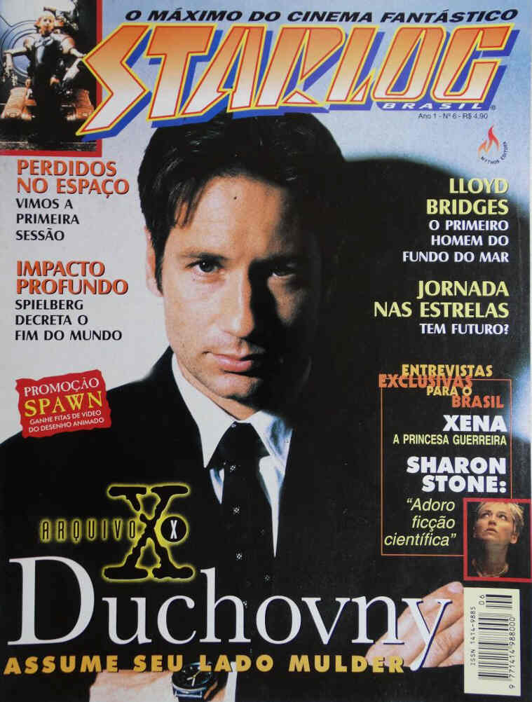 STARLOG (Br) magazine side cover Issue 6 March 1998