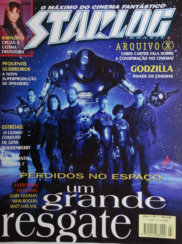 STARLOG (Br) magazine side cover Issue 7 April 1998