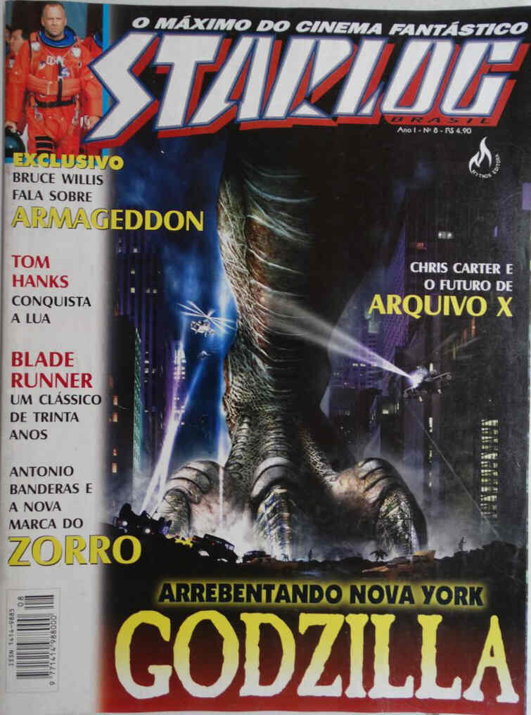 STARLOG (Br) magazine side cover Issue 8 May 1998