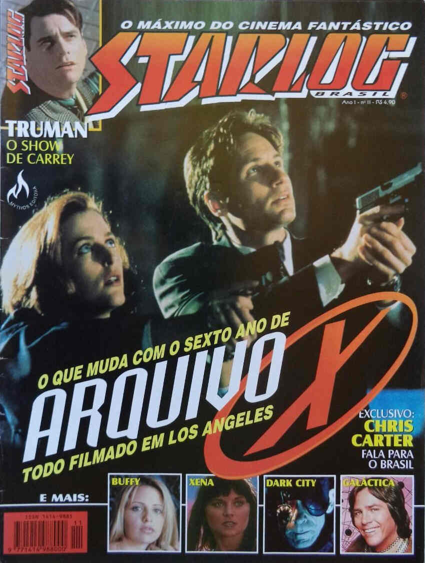 STARLOG (Br) magazine side cover Issue 11 August 1998