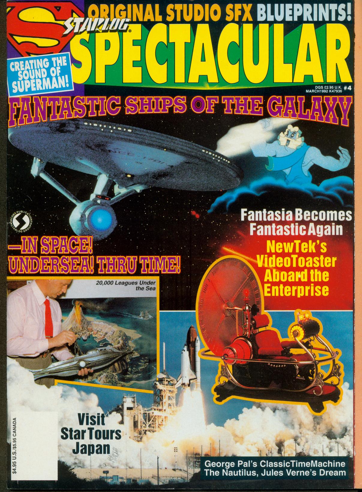 STARLOG SPECTACULAR magazine side cover Issue 4  March 1992