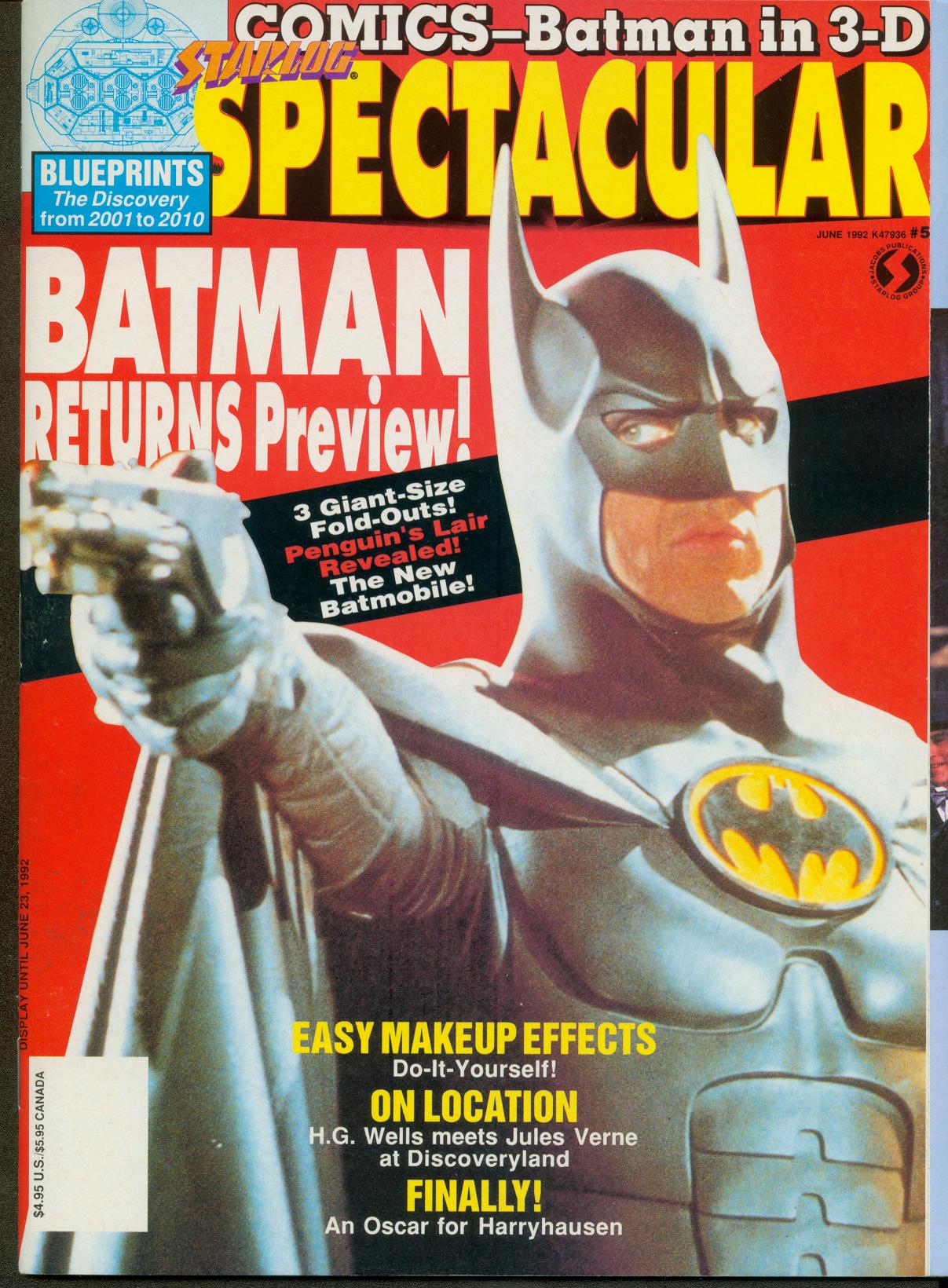 STARLOG SPECTACULAR magazine side cover Issue 5  June 1992
