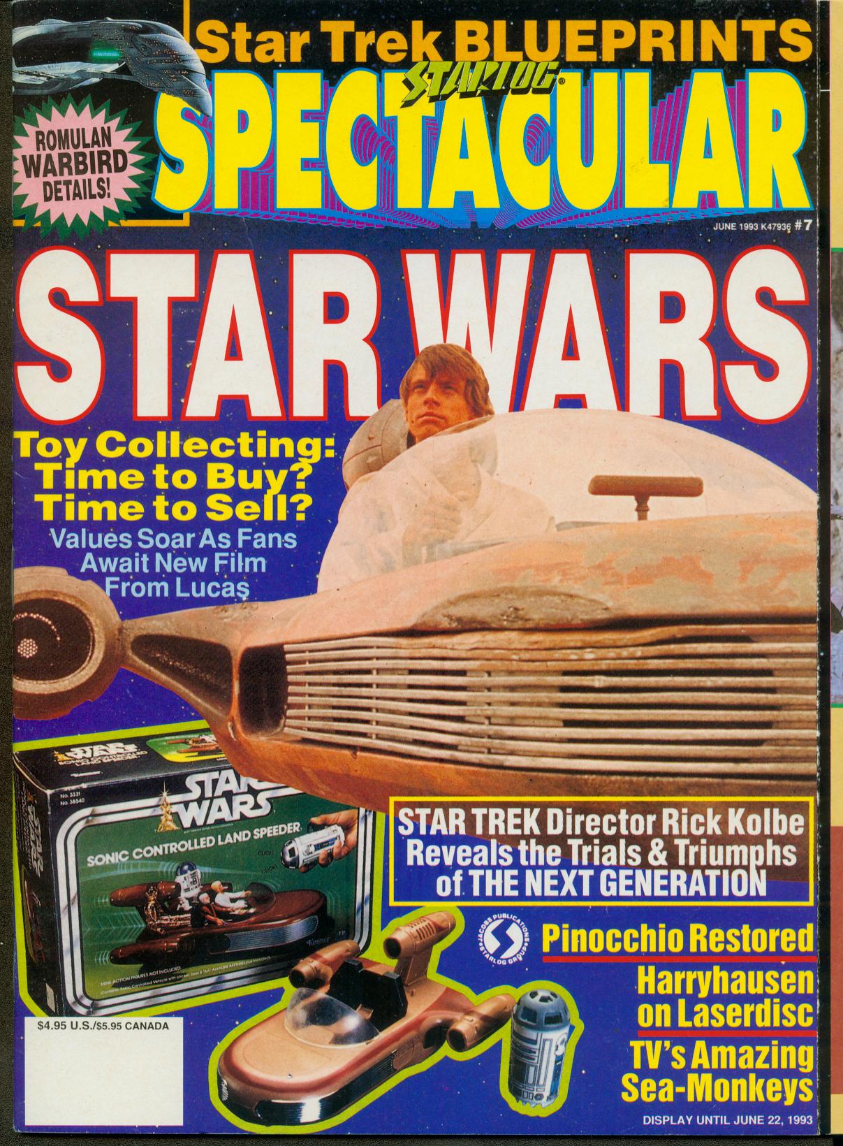 STARLOG SPECTACULAR magazine side cover Issue 7  June 1993