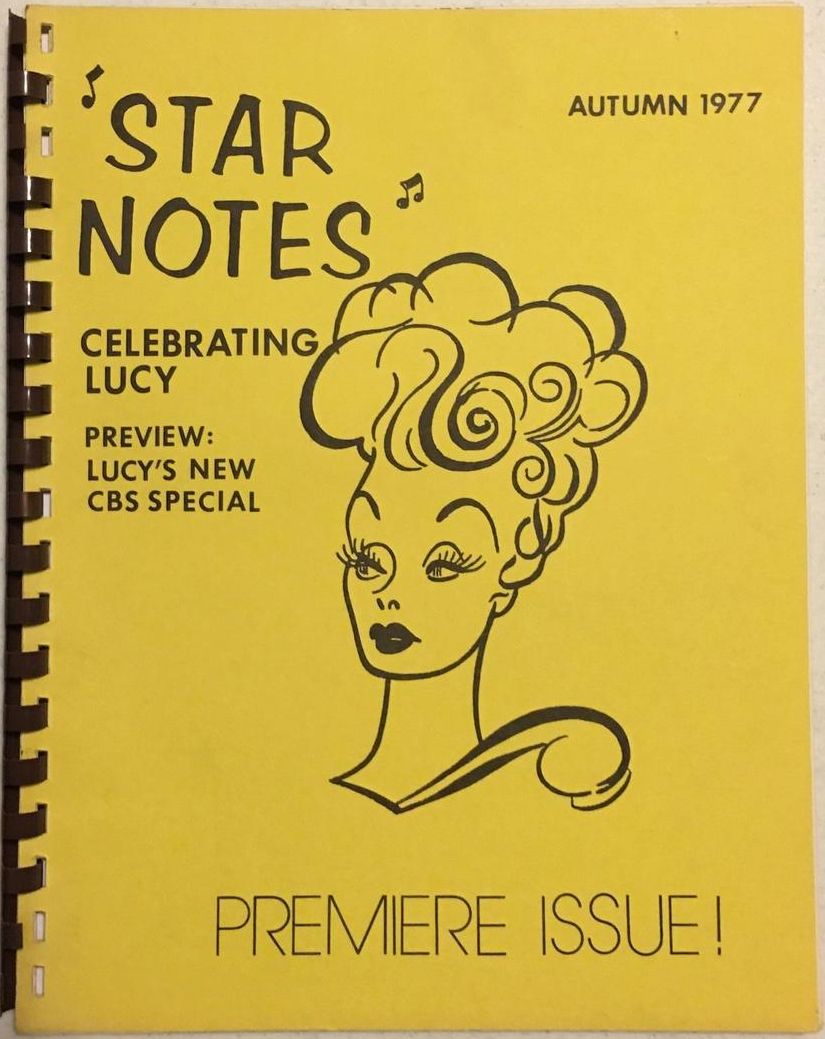 STAR NOTES magazine side cover Issue 1 Autumn 1977