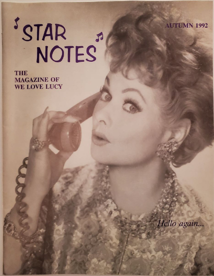 STAR NOTES magazine side cover Issue 1  Vol 3 No  1 Autumn 1992