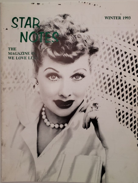 STAR NOTES magazine side cover Issue 2  Vol 3 No  2 Winter 1993