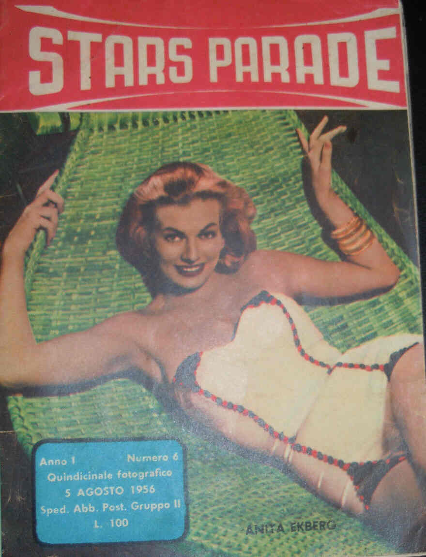 STARS PARADE magazine side cover Issue 6 5 August 1956