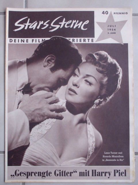 STARS UND STERNE magazine side cover July 1954