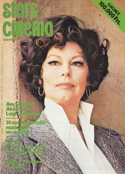 STARS AND CINEMA magazine side cover  February 1975