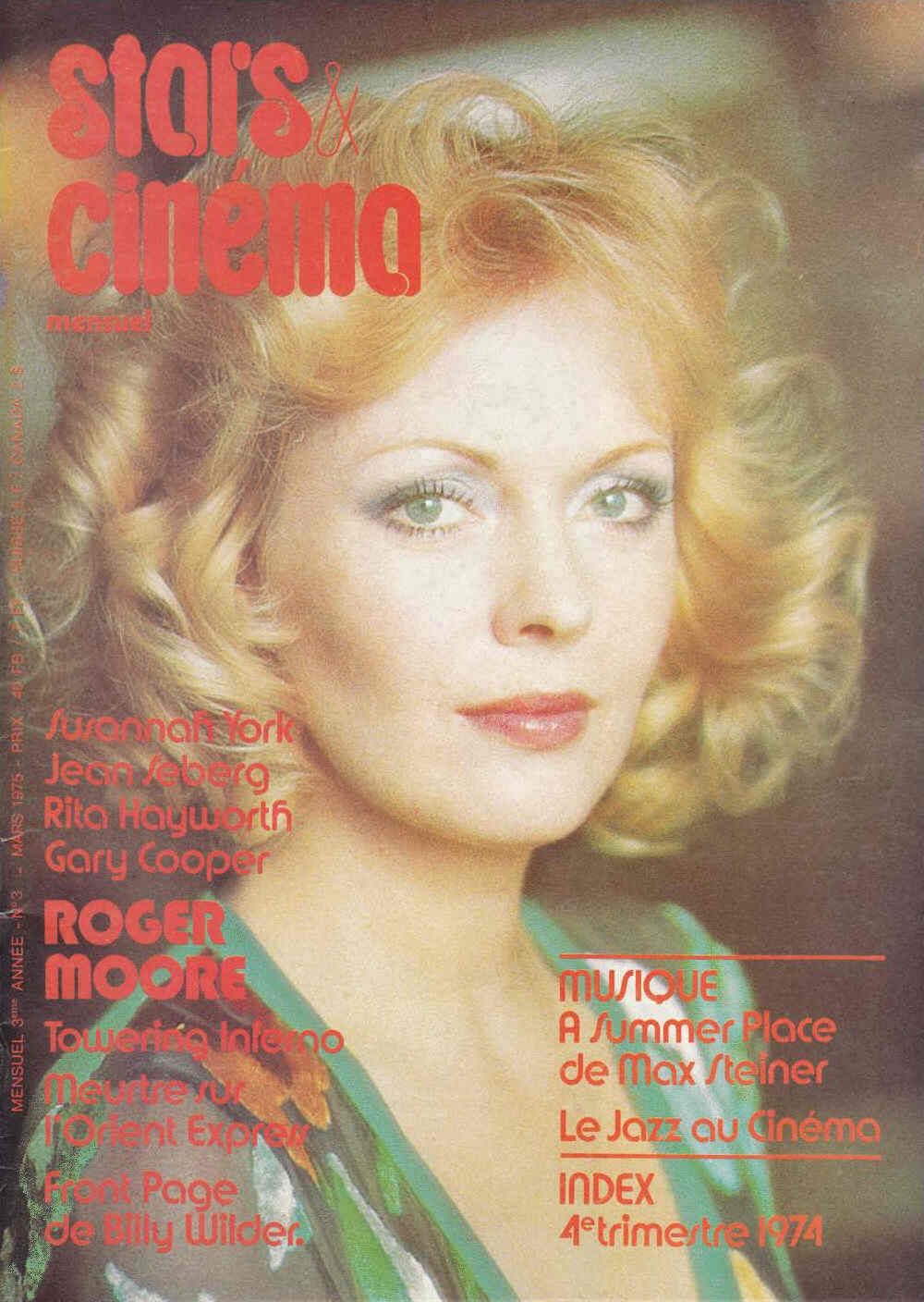 STARS AND CINEMA magazine side cover  March 1975